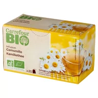 Herbata - Carrefour Bio Ekologiczna herbatka ziołowa rumianek 30 g (20 x 1,5 g) - miniaturka - grafika 1
