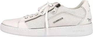 Sneakersy damskie - MUSTANG Damskie sneakersy 1300-303-111, biały, biały, srebrny, 121, 40 EU - grafika 1