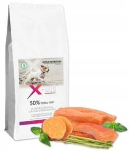 X-DOG GF ADULT LARGE ŁOSOŚ PSTRĄG BATATY 2KG - Sucha karma dla psów - miniaturka - grafika 1