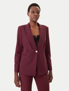 Maryley Marynarka 25IB187/M06/43BU Bordowy Regular Fit - Marynarki i żakiety damskie - miniaturka - grafika 1