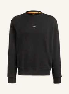 Boss Bluza Nierozpinana Wesmallcrew schwarz - BOSS - Bluzy męskie - miniaturka - grafika 1