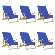 Ręczniki - Ręczniki plażowe, 6 szt., niebieskie, 60x135 cm, 400 g/m² - miniaturka - grafika 1