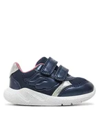 Buty dla dziewczynek - Geox Sneakersy B Sprintye Girl B454TC 0GNAJ C4002 M Granatowy - miniaturka - grafika 1