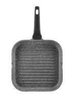 Patelnie - Ambition Patelnia grillowa w kolorze czarno-szarym - (D)28 x (S)28 cm - miniaturka - grafika 1