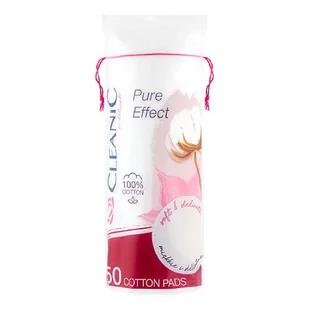 Cleanic PŁATKI KOSMETYCZNE PURE EFFECT OKRĄGŁE 50szt 10000221 - Waciki, płatki i patyczki kosmetyczne - miniaturka - grafika 1