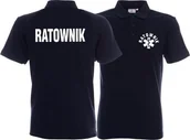 Odzież robocza - Promostars LPP - Koszulka Polo męska RATOWNIK granatowa - miniaturka - grafika 1