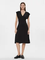 Sukienki - Tommy Hilfiger Sukienka codzienna WW0WW40731 Czarny Regular Fit - miniaturka - grafika 1