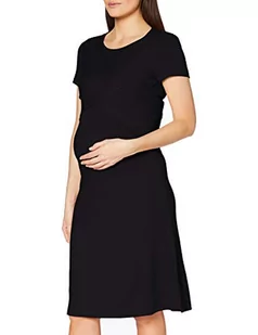 Supermom Damska sukienka ciążowa Ss Nurs, czarny (Black P090), M - Sukienki ciążowe - miniaturka - grafika 1