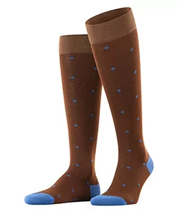 FALKE Dot długie skarpety męskie bawełna szary czarny plus wysokie kolory długie cienkie fantazyjne kropki idealne na lato 1 para, Brązowy (Acacia 5530), 39-42 EU - Skarpetki męskie - miniaturka - grafika 1