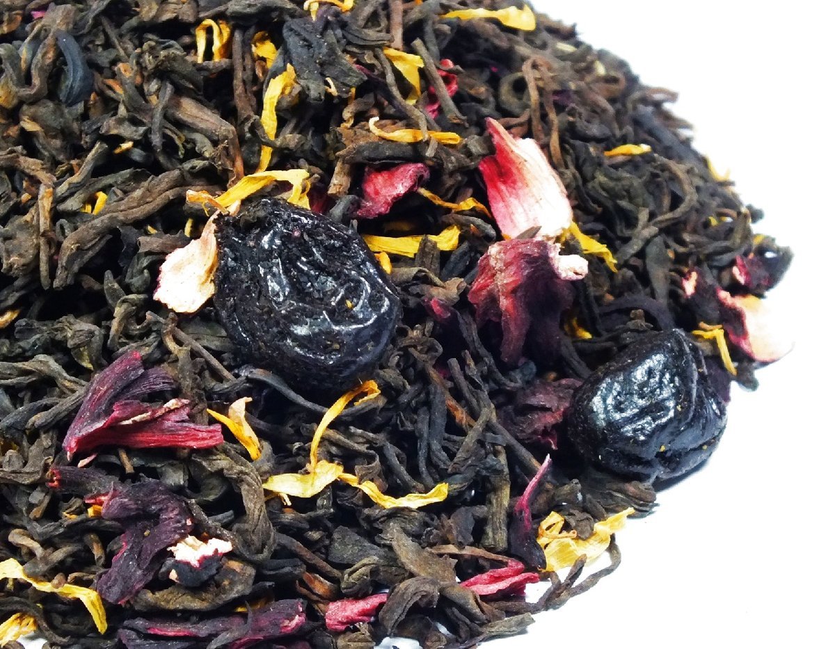 Pu-Erh WIŚNIE W RUMIE 50g Czerwona od Skworcu SA