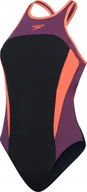 Stroje kąpielowe - Speedo Damski Strój kąpielowy HGHNCK SPLC XBCK 1PC AF - miniaturka - grafika 1