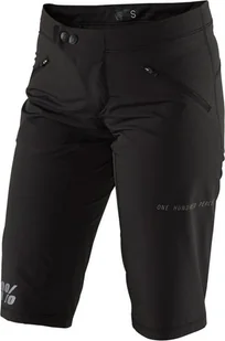 100% Szorty damskie 100% RIDECAMP Womens Shorts black roz. M NEW 2021 - Spodenki rowerowe - miniaturka - grafika 1