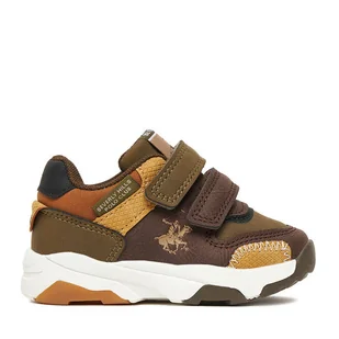 Sneakersy Beverly Hills Polo Club EO-FD3068-010 Khaki - Buty dla chłopców - miniaturka - grafika 1