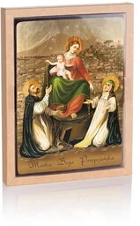Ikona religijna Matka Boża Pompejańska - Ikony i obrazy sakralne - miniaturka - grafika 1