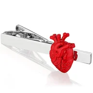 Spinki do mankietów i krawatów - Spinka do krawata X2 Serce anatomiczne - miniaturka - grafika 1