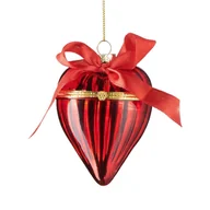 Bombki - Bombka szklana czerwona SERCE otwierana 8,5 cm VILLA ITALIA - miniaturka - grafika 1