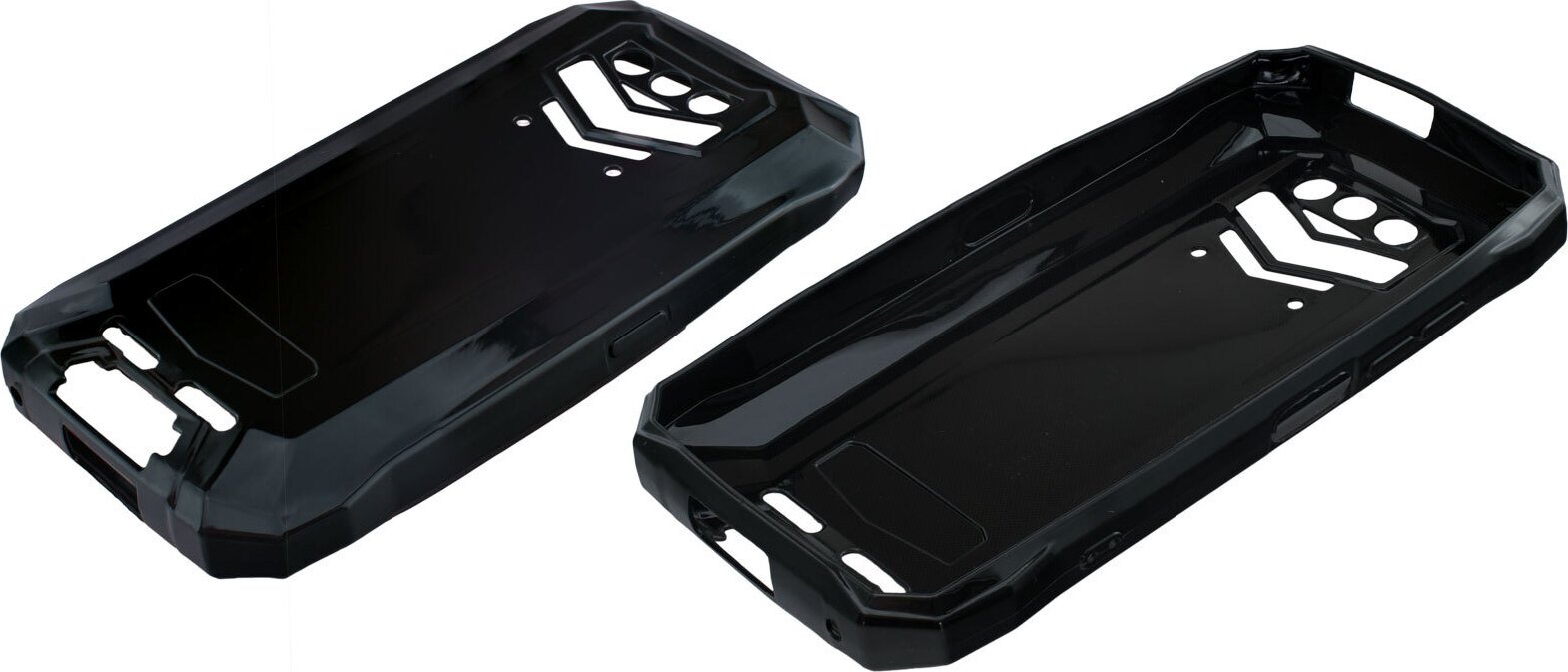 caseroxx ochronne etui TPU kompatybilne z Doogee S89, gumowe etui na telefon komórkowy czarne