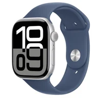 Smartwatch - Apple Watch 10 GPS + Cellular 46mm z aluminium srebrnym pasek sportowy S/M Niebieski - miniaturka - grafika 1