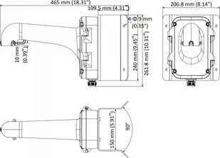 Hikvision DS-1604ZJ-corner adapter narożny z uchwytem do kamer obczerwonyowych - Akcesoria do monitoringu - miniaturka - grafika 1