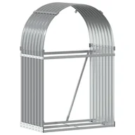 Wózki magazynowe - vidaXL Stojak na drewno, jasnoszary, 80x45x120 cm, stal galwanizowana - miniaturka - grafika 1