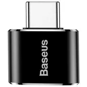 Adaptery i przejściówki - Baseus Adapter USB Baseus USB-C USB-A Czarny 27625-uniw - miniaturka - grafika 1