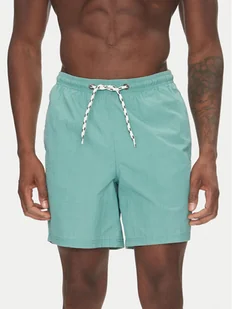 Blend Szorty kąpielowe 20718324 Zielony Regular Fit - Kąpielówki męskie - miniaturka - grafika 1