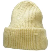 Czapki damskie - Czapka Damska 4F Żółta H4Z22 Cad005 71S M - miniaturka - grafika 1