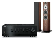 Zestawy stereo - Yamaha R-N1000A (czarny) + 704 S3 (mokka) - miniaturka - grafika 1
