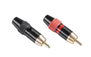 LP Wtyk RCA metalowy HD-290 LEC-WTY0062 - Złącza, przejściówki, adaptery - miniaturka - grafika 1