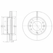 Tarcze hamulcowe - Tarcza hamulcowa DELPHI BG4137 - miniaturka - grafika 1