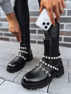 Botki damskie - Botki damskie CALLA czarne Dstreet ZY0396-37 - miniaturka - grafika 1