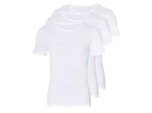 Koszulki męskie - LIVERGY® Podkoszulki męskie z bawełny, 3 sztuki (okrągły dekolt, Biały, 4/S) - miniaturka - grafika 1