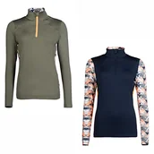 Koszulki jeździeckie - Hkm Lyon Active Koszula Dunkelblau XL - miniaturka - grafika 1