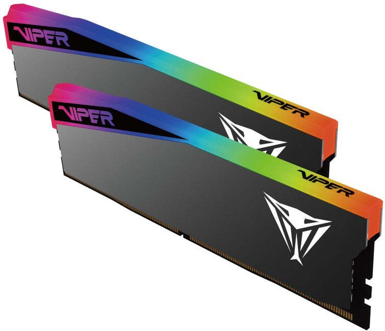Pamięć Patriot Viper Gaming RGB Elite 5 Ultra DDR5-6400 RAM, CL 32, AMD EXPO, Intel XMP 3.0 - 2x 32GB, czarny VEUR564G6432K