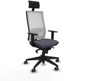 Fotele i krzesła biurowe - Krzesło Biurowe Horna Piqueras y Crespo 1D066G1 Ciemny szary - miniaturka - grafika 1