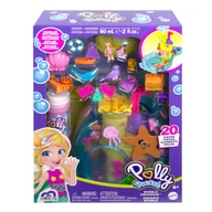 Lalki dla dziewczynek - Polly Pocket Bąbelkowe akwarium Zestaw Hhh51 - zabawka - miniaturka - grafika 1