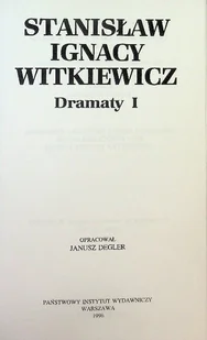 Witkiewicz Dramaty - Poezja - miniaturka - grafika 1