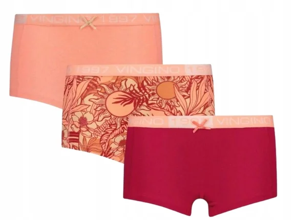 VINGINO FIGI DZIECIĘCE Z KWIATOWYM NADRUKIEM 3 PACK 110-116 - XS J9A