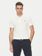 Koszulki męskie - Lacoste Polo DH0262 Écru Regular Fit - miniaturka - grafika 1