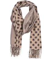 Apaszki i szaliki damskie - Ciepły szal szalik wzór diamenty błyszcząca nitka miękki gładki 180x70 cm - miniaturka - grafika 1