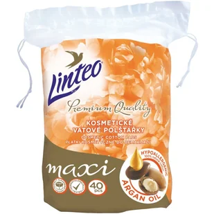 Linteo LINTEO Premium Płatki kosmetyczne maxi 40 szt Silver - Waciki, płatki i patyczki kosmetyczne - miniaturka - grafika 1