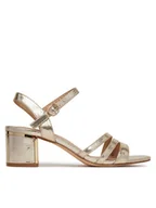 Sandały damskie - Lasocki Sandały HY6800-1 Złoty - miniaturka - grafika 1