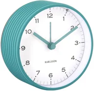 Zegary - Budzik Karlsson KA6010BL turkusowy okrągły 9 cm . - miniaturka - grafika 1