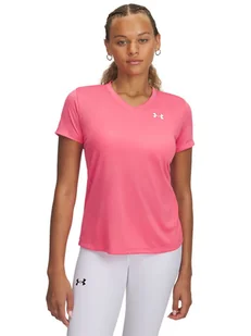 Under Armour Koszulka sportowa "Tech SSV" w kolorze różowym - Koszulki sportowe damskie - miniaturka - grafika 1