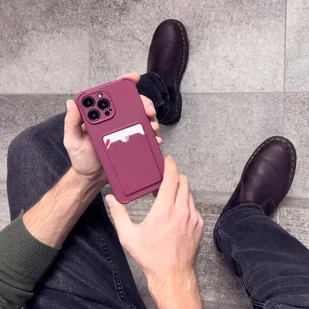 Card Armor Case etui pokrowiec do Xiaomi Redmi 10X 4G / Xiaomi Redmi Note 9 portfel na kartę silikonowe pancerne etui Air Bag czarny - Etui i futerały do telefonów - miniaturka - grafika 9