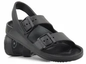 Sandały damskie - Lekkie sandały damskie piankowe z klamrami - Big Star LL274745, czarne - miniaturka - grafika 1