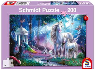 Puzzle, Jednorożec i źrebak, 200 el. - Puzzle - miniaturka - grafika 1