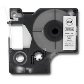 Papier do drukarek - Dymo Qoltec Taśma do D1 43613 6mm x 7m Biała 5 szt - miniaturka - grafika 1