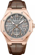 Zegarki męskie - Zegarek męski KENNETH COLE KCWGX0059002 brązowy klasyczny - miniaturka - grafika 1