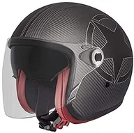 Kaski motocyklowe - PREMIER KASK VINTAGE Star Carbon BM, szary węgiel/biały, S - miniaturka - grafika 1